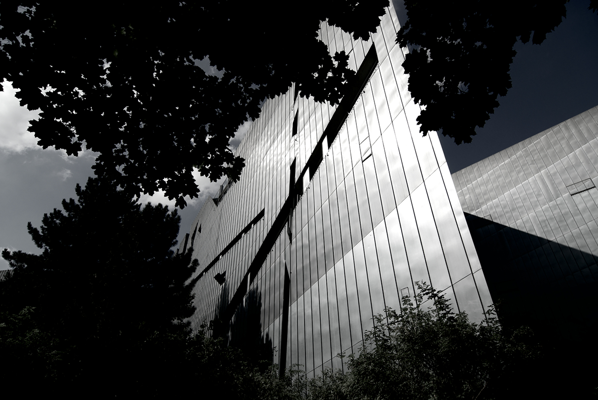 Jewish Museum berlin museum germany monochrome black and white building metal zinc architect