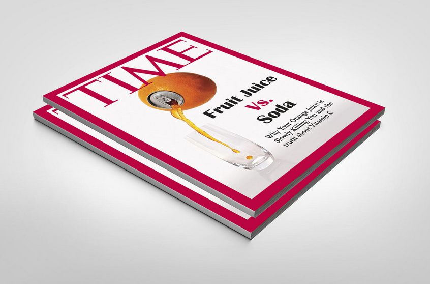 Magazine design Layout print Time Magazine