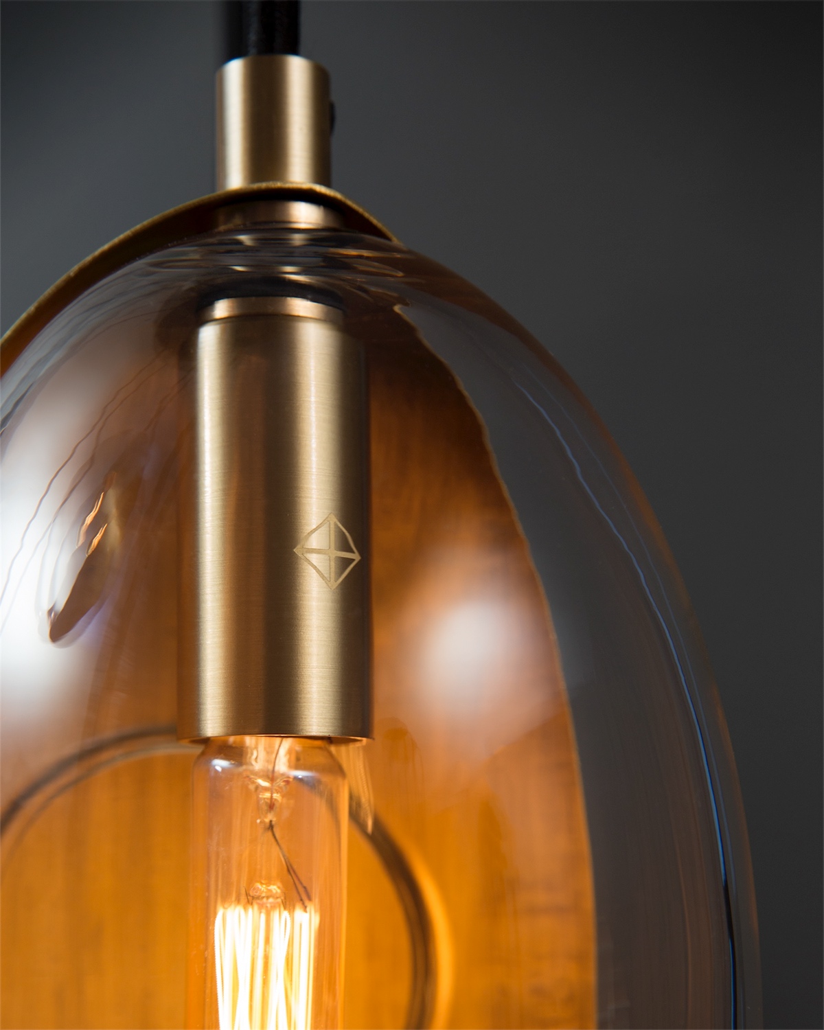 lighting light fixture light pendant brass glass edison bulb