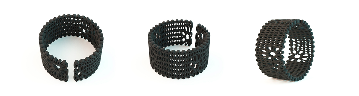 pandov 3d printing light shader bracelet pendant earrings chess wall suport Cell gravity parametric design generative design
