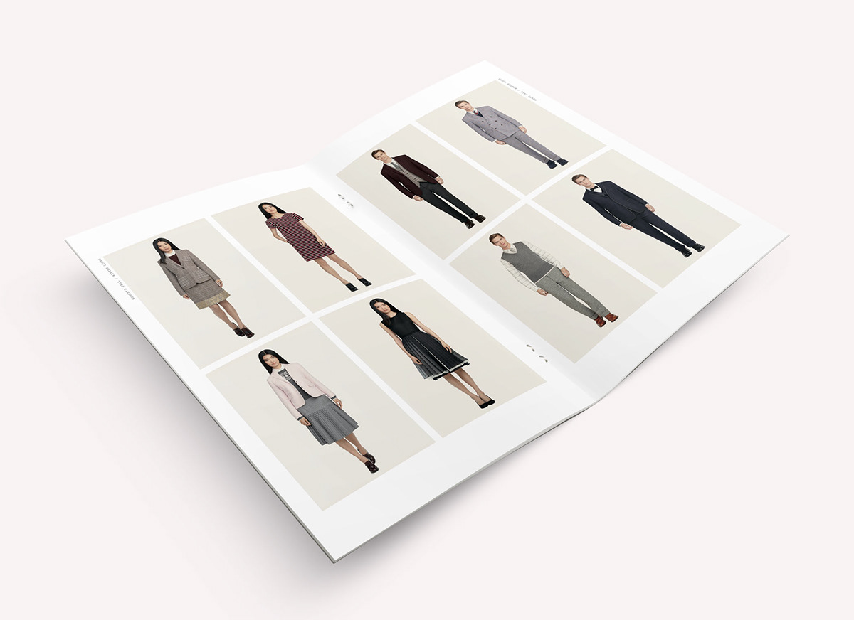 Black Fleece catalog campaign print Layout look book Lookbook design