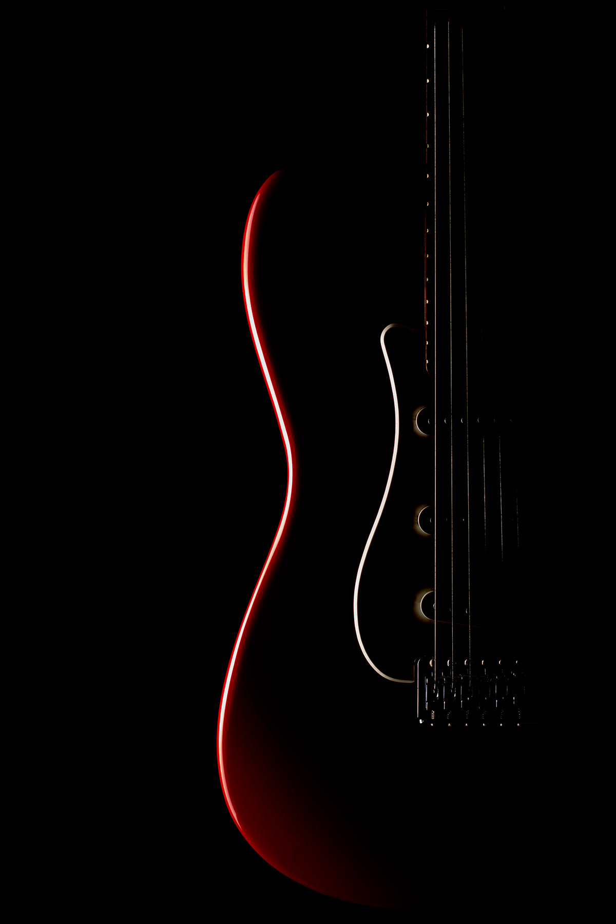 fender squier Affinity red guitar still life stratocaster contrast inspire high light