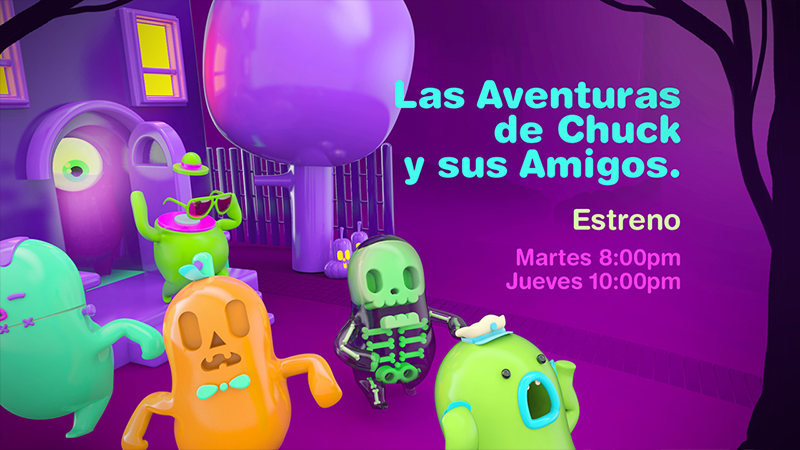 Halloween Dia De Muertos tv discovery kids monsters color mexico MEMOMA 3D Cel Animation skull pumkin