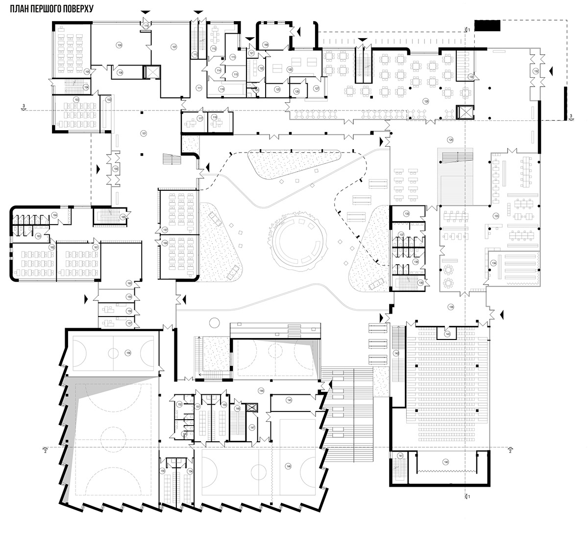 3ds max architectural design architecture archviz CGI corona exterior School Project visualization