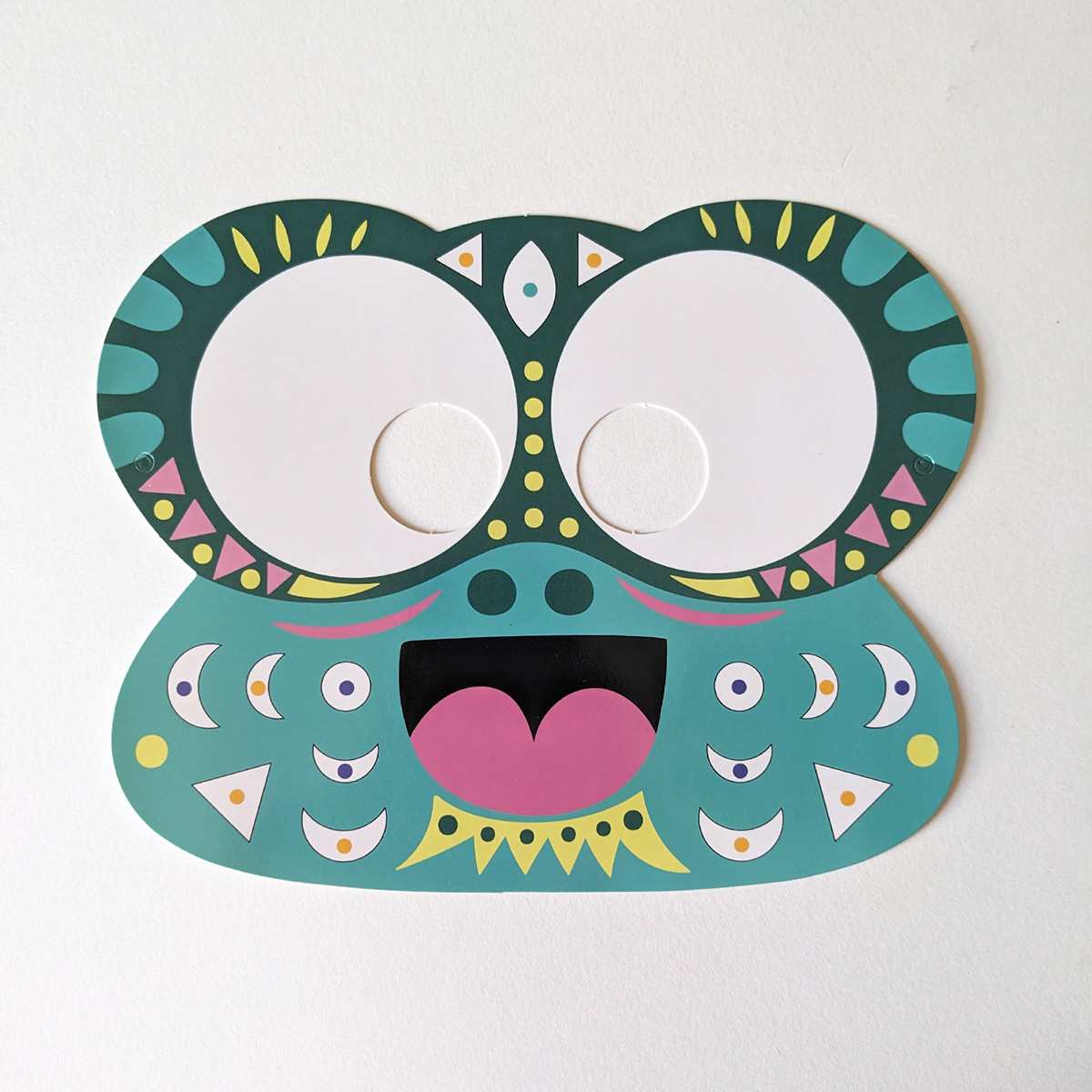 Cat dog lion frog Panda  rabbit owl animal illustration masks DIY