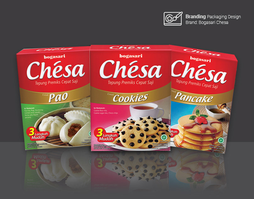 packaging design Instant Flour chesa Brand Design