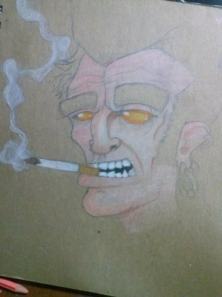 cartoon draw jefero   wip Pencils of color Character colombia smoker