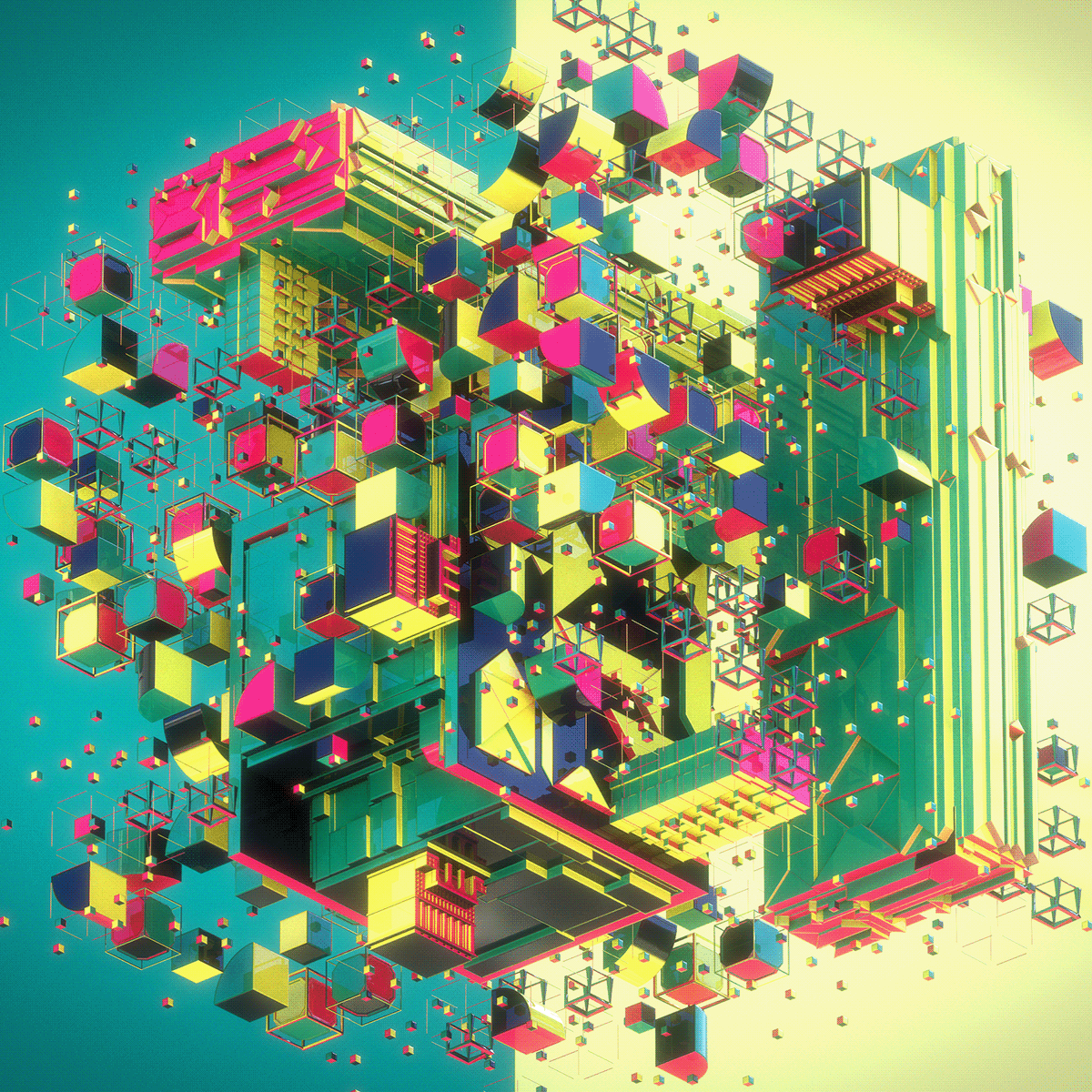 abstract cinema4d daily experiment redshift