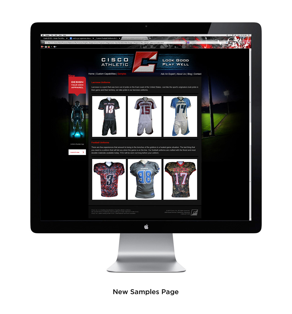 web application sports redesign website redesign applet front end