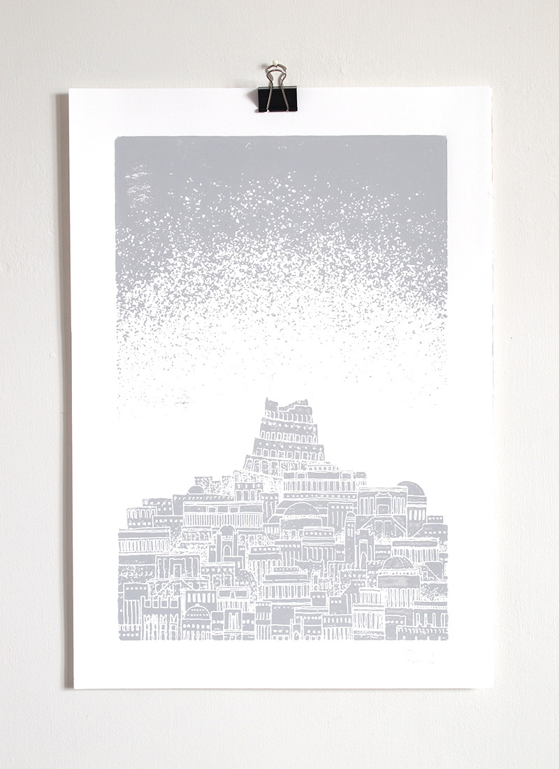 Adobe Portfolio city Cities Urban Space  outer space solar system planet engraved Laser Engraved print making block print Colourful  bold Invisible Cities