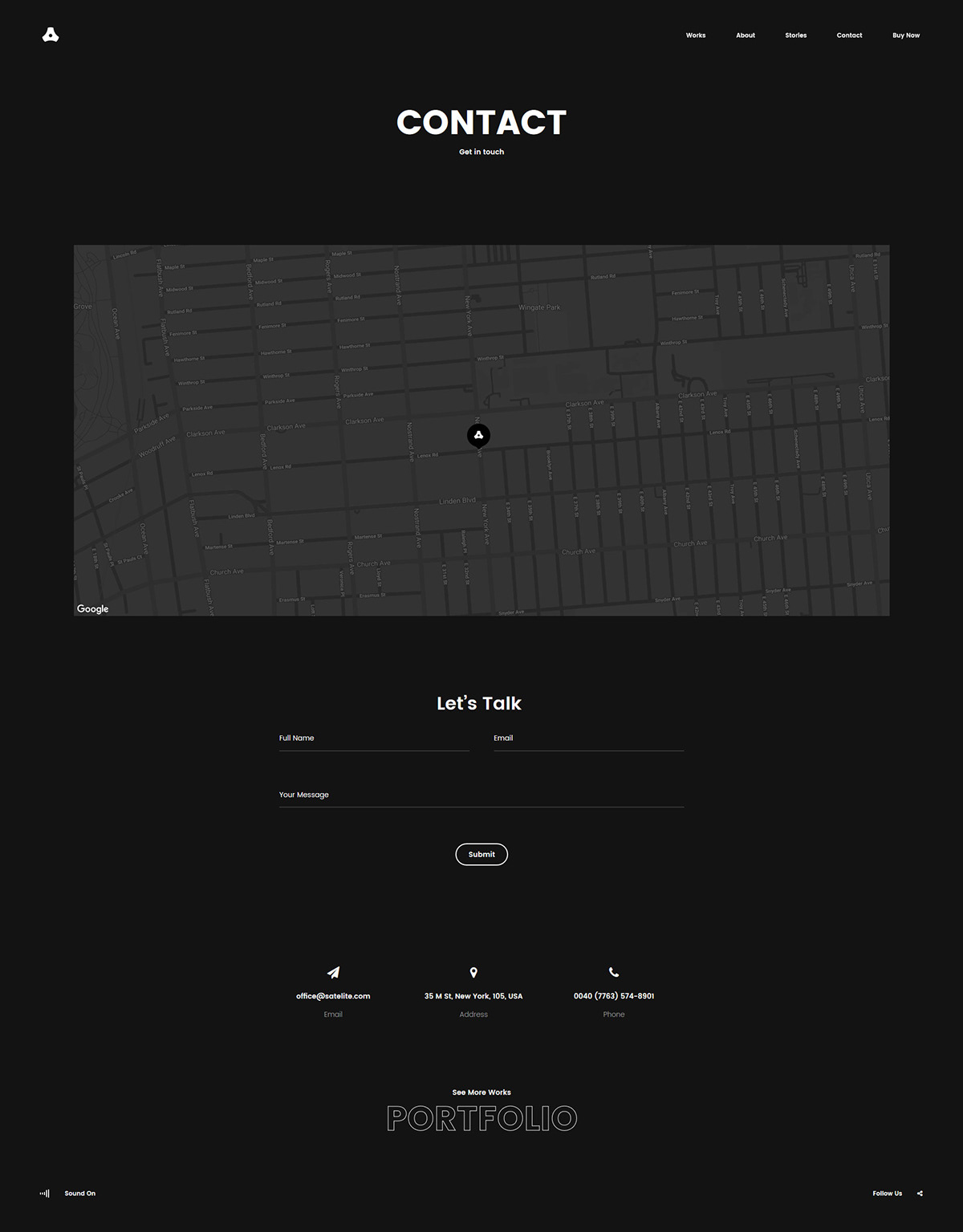 Website Layout portfolio gallery slider mobile grid fullscreen typography  