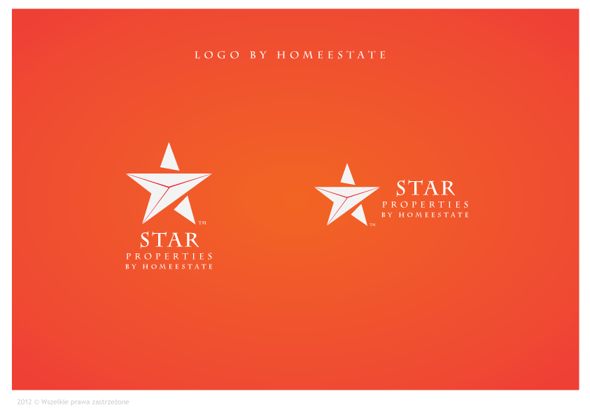 star  properties brand  logo typo