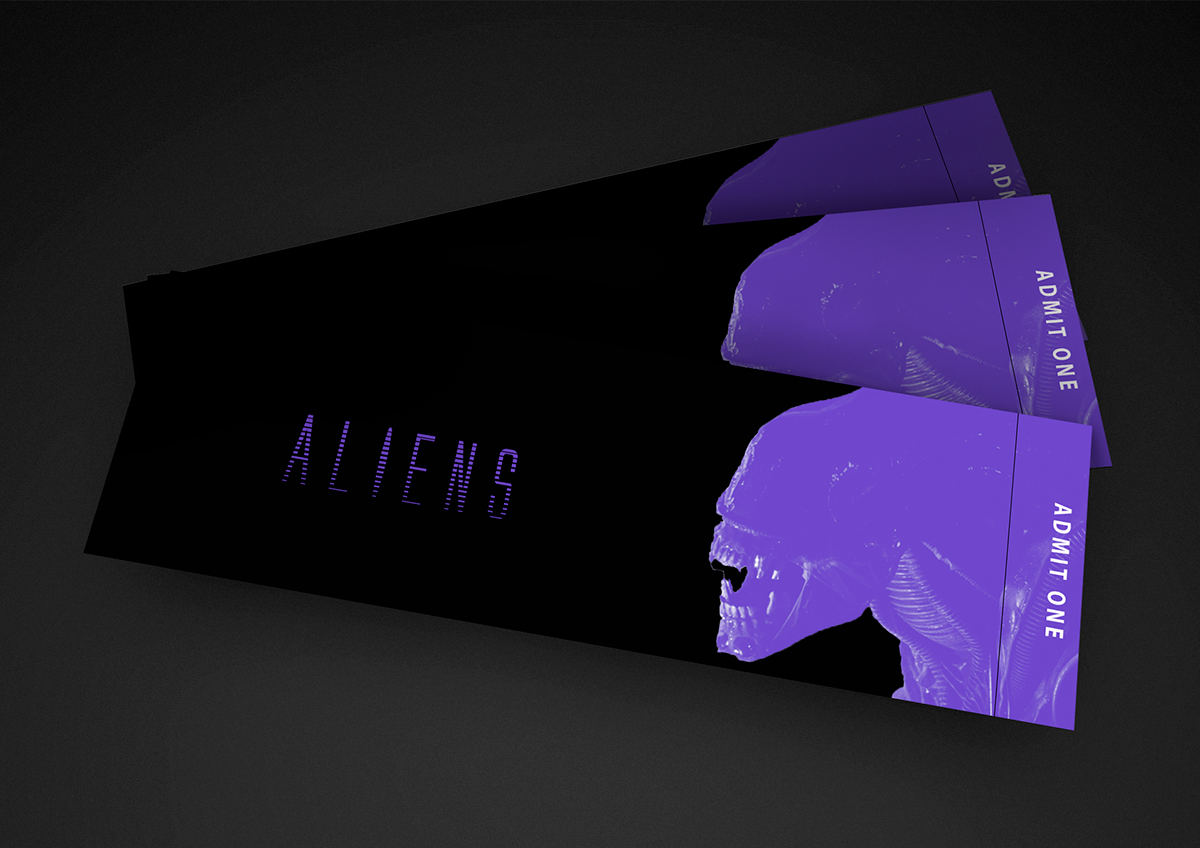 aliens poster Advertising  mock-up graphic design  photoshop