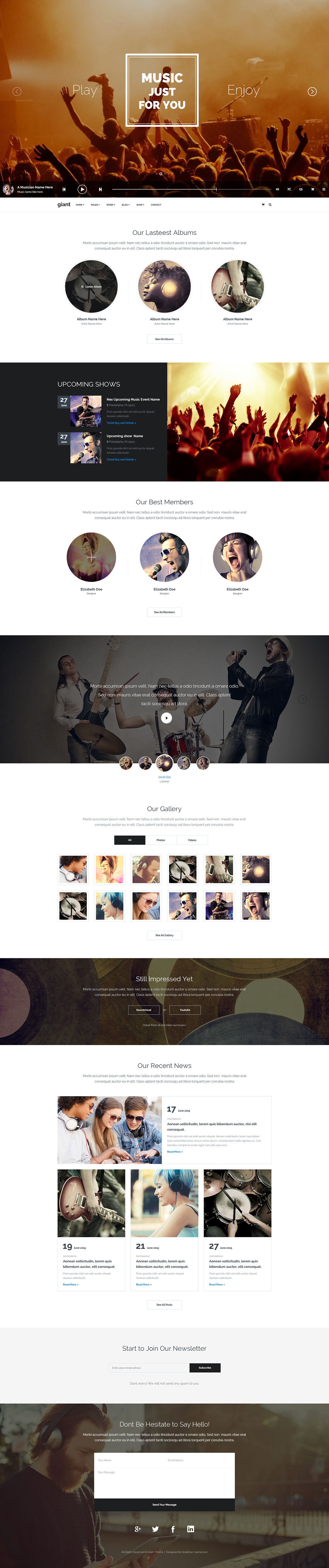 Theme multi giant isamercan app musician agency landing creative page builder diving school lister Blog