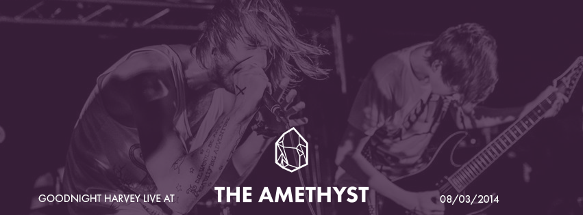 amethyst venue promotions company purple Minimalism simple simplistic music venue Logo Design White blur