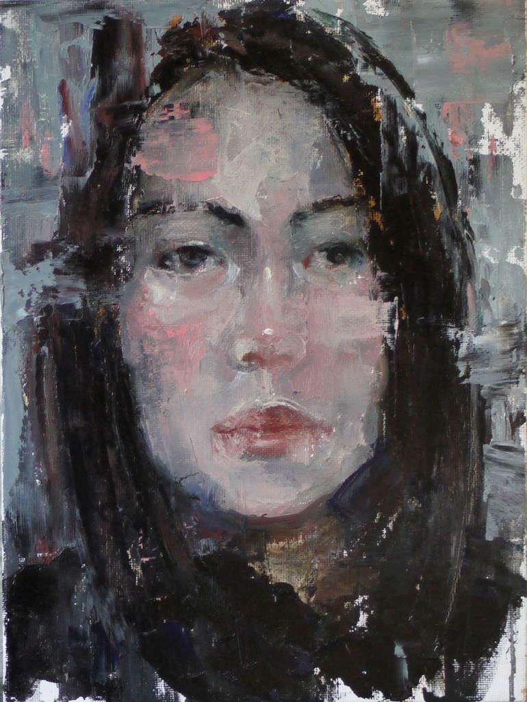 self-portrait portrait Oil Painting painting from life alla prima