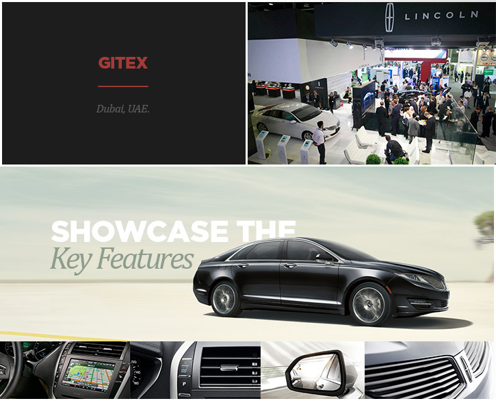 Ford lincoln MKZ Gitex Motor show immersive projection mapping activation dubai south africa interactive Technology
