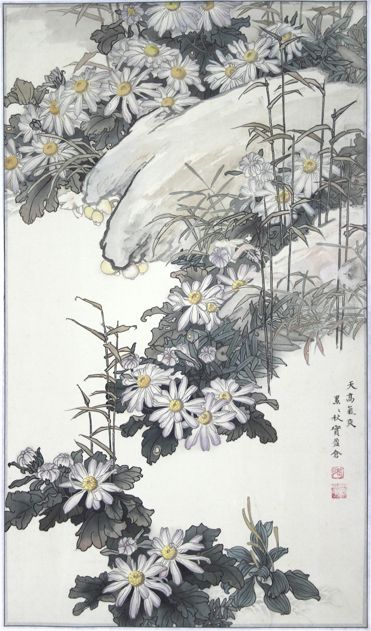 Flowers chinese ink painting