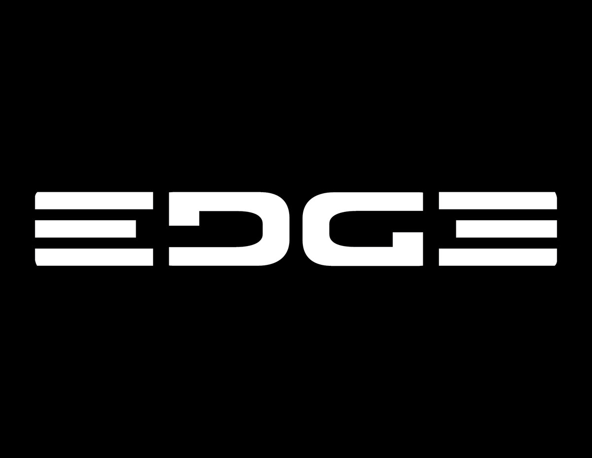 Ford edge suv crossover logo mark Logotype brand word redo revamp refresh ambigram flip upside down