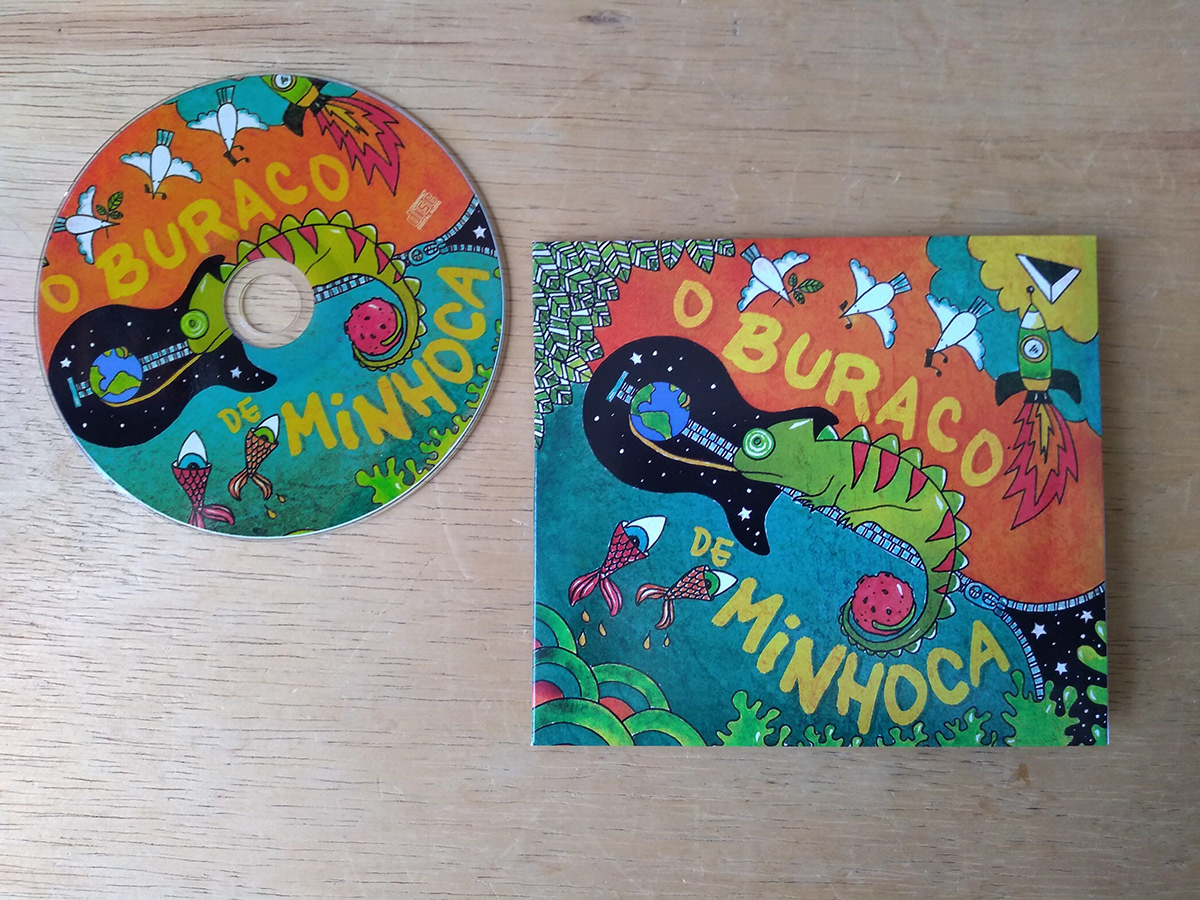 Buraco de Minhoca wormhole music band Album cover commission Florianopolis cd