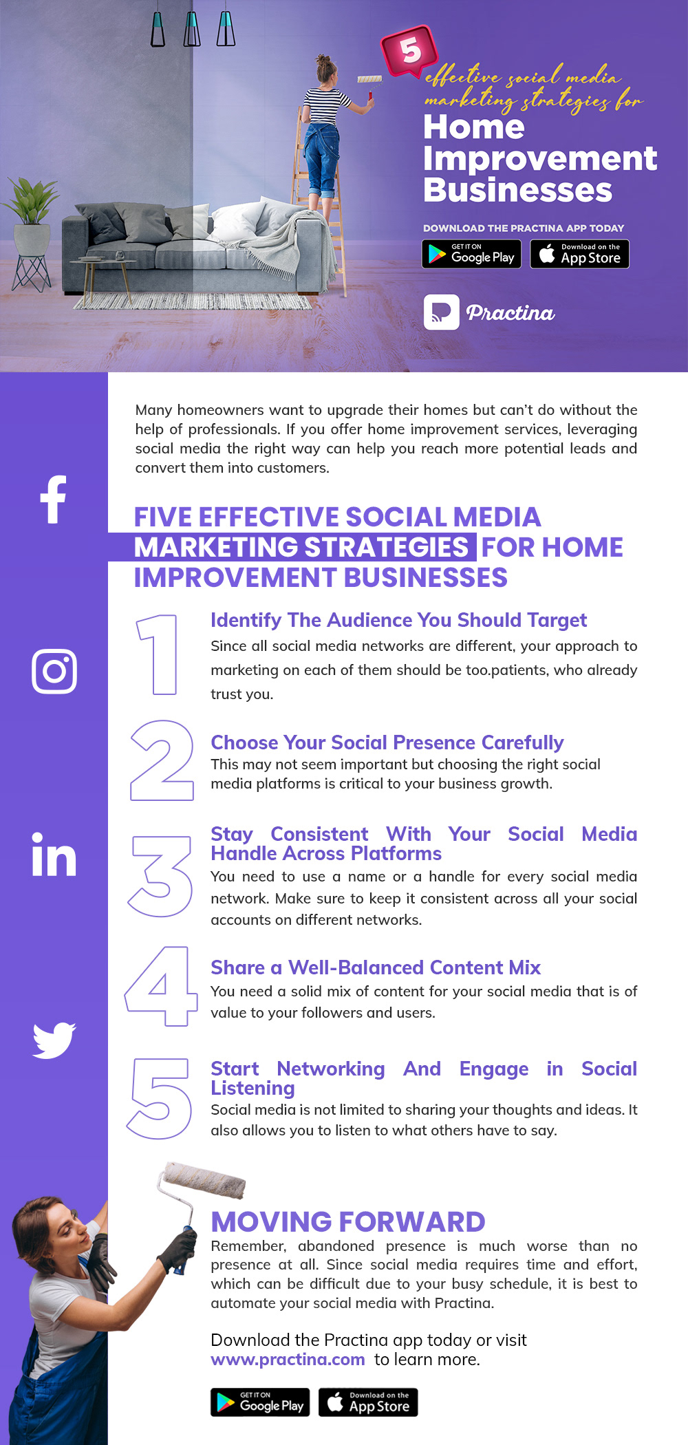 home improvement business social media manager social media marketing