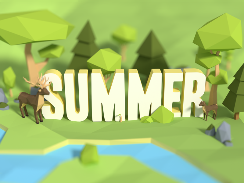 3D Low Poly powpoly game