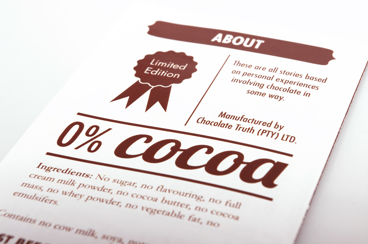  Cocoa  Food for Thought infographics chocolate Booklet poster crisis  Istd