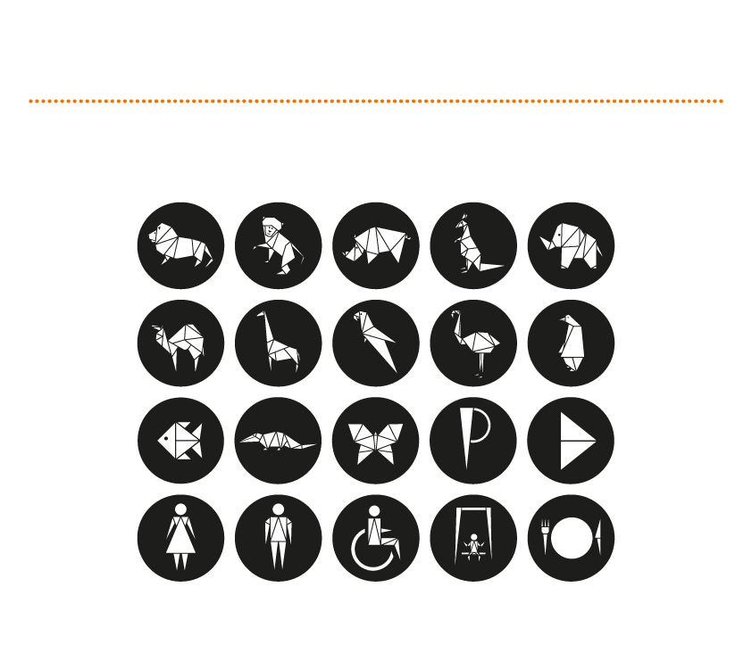 warsaw zoo zoo brand icons animals logo identity redesign pictograms merchandising