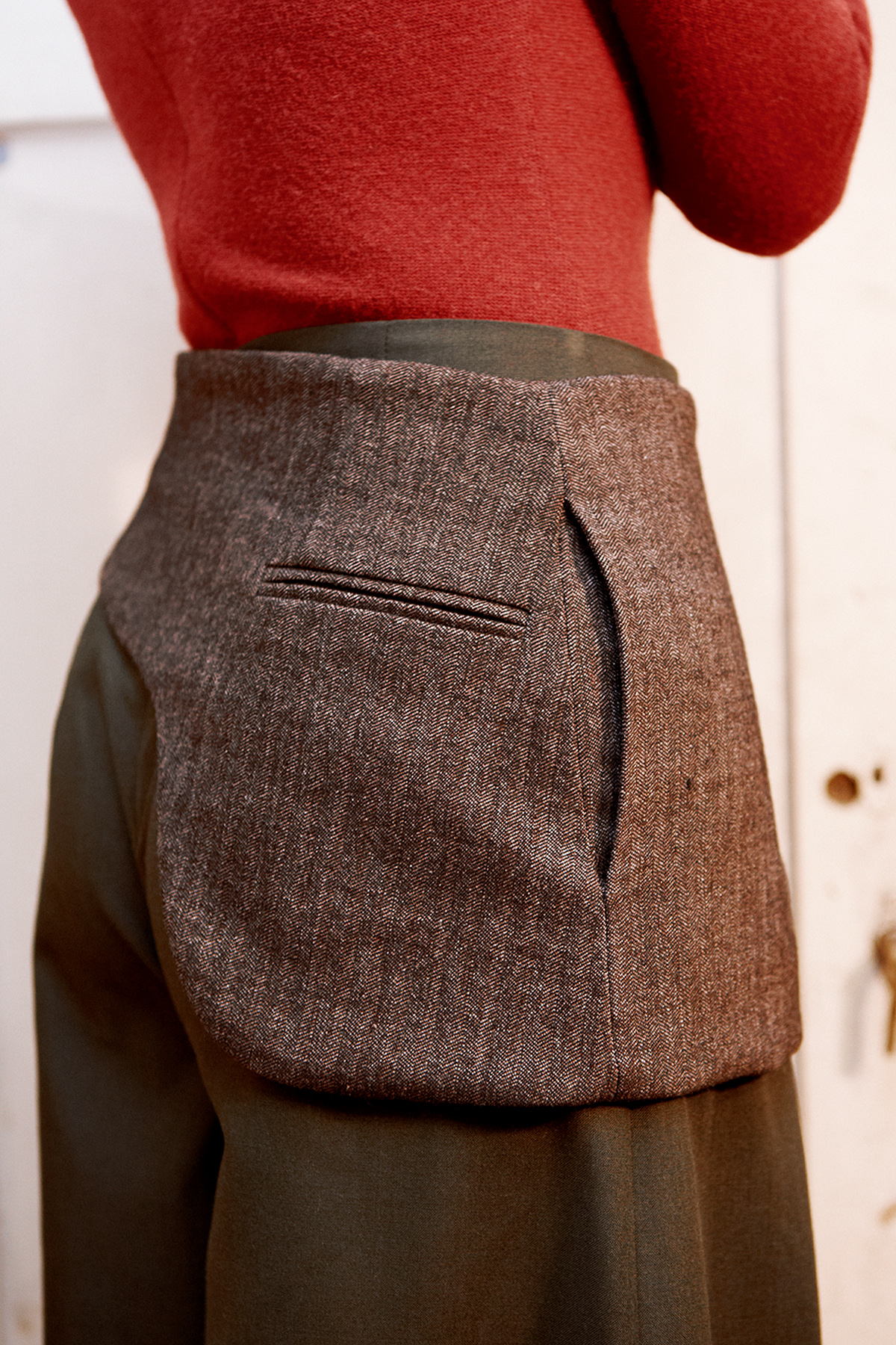 knapp 40's dress Retro costume Peplum   pencil skirt