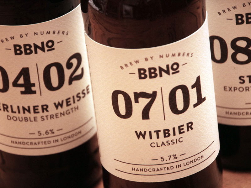vintage london style beer craft beer branding  brew by numbers