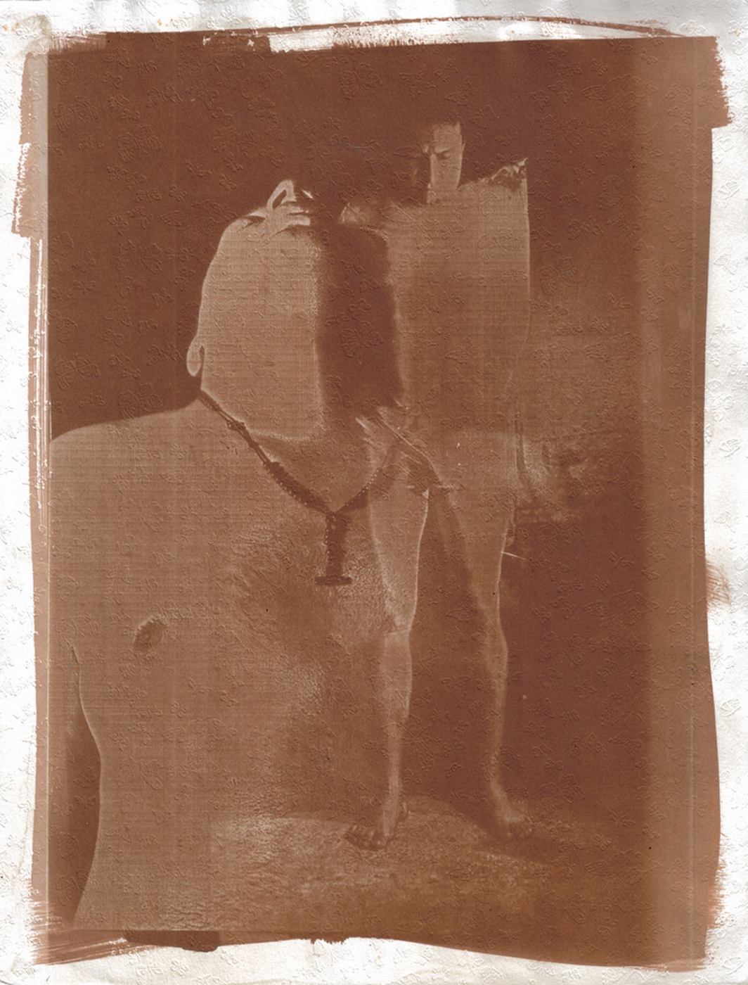 Salt Print portrait retrato man male photograph talbotype calotype alternative process double exposure art