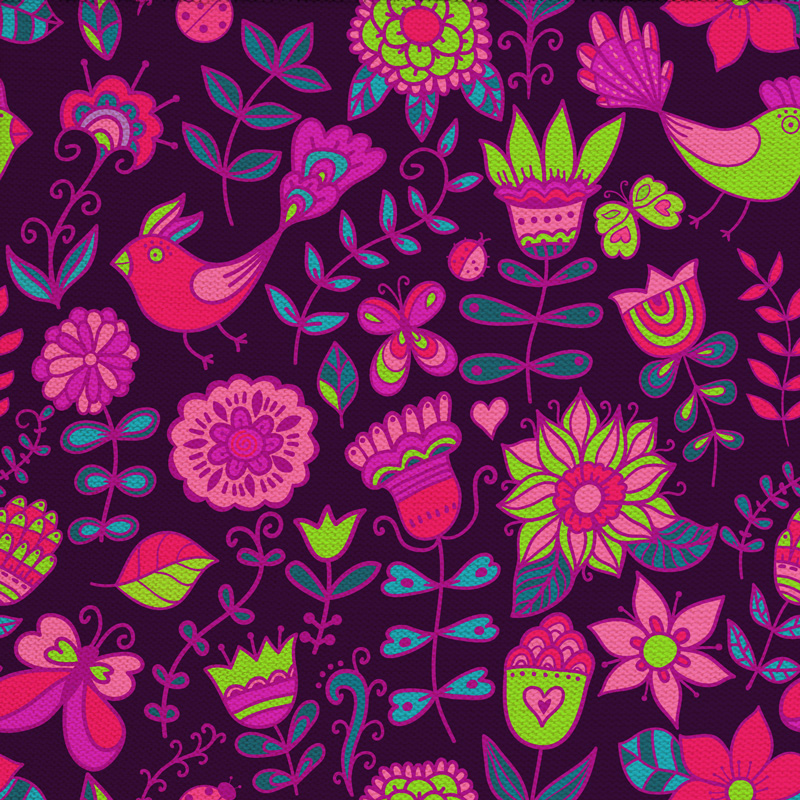 flower  wacom tablet blob brush floral  pattern  seamless  textile  Illustration  Summer birds Illustrator  asus slate