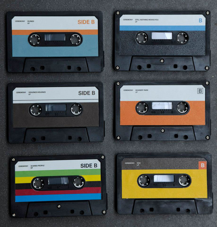 ceremony hardocore punkrock silkscreen Retro tapes cassettes htwg konstanz