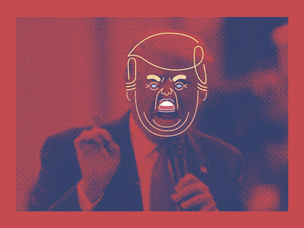Trump politic portrait free download Icon faces set doodle cartoon