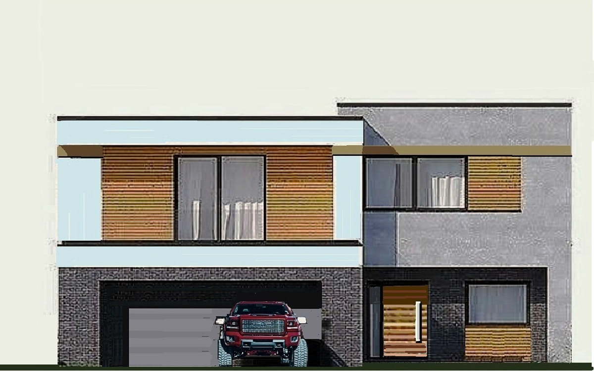 architectural design contemporary exterior design FARM VILLA fascades modern suburban house