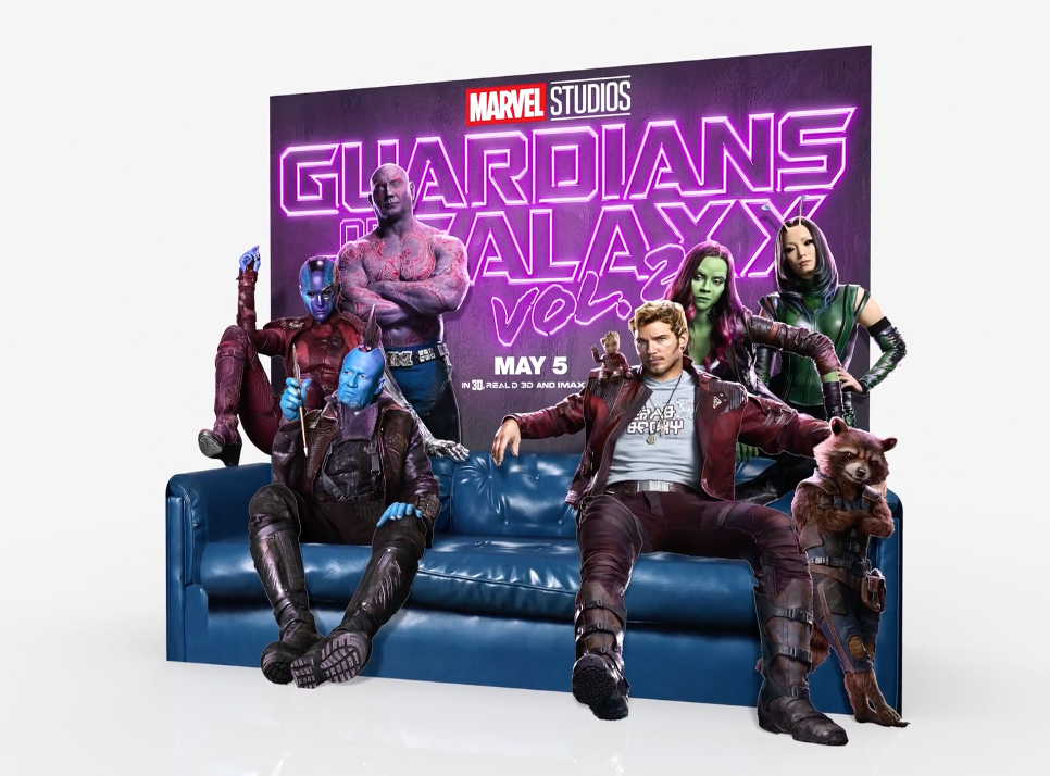 MARVEL GUARDIANS OF THE GALAXY Movie Mylar Banner Free Shipping