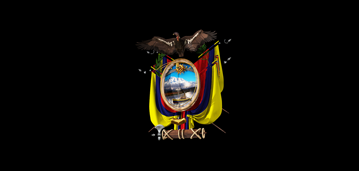 Ecuador escudo simbolos patriotismo angel españa uffografik guayaquil escudo de ecuador