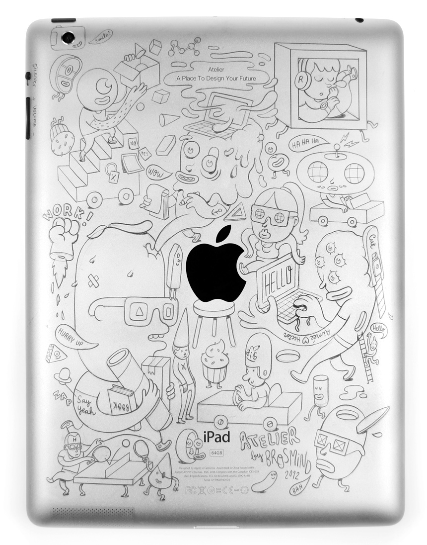 iPad Custom pencil brosmind characters