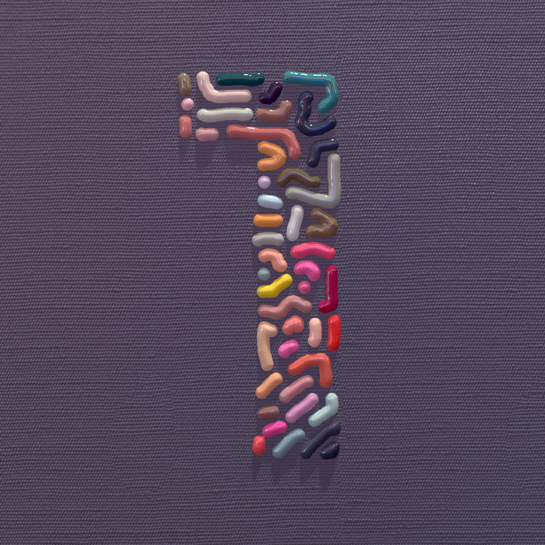 typography   3D model letter alphabet 3D Adobe Dimension