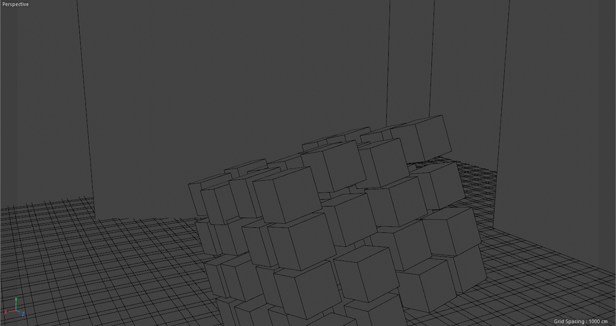 3D c4d modeling monster Render rubik's cube
