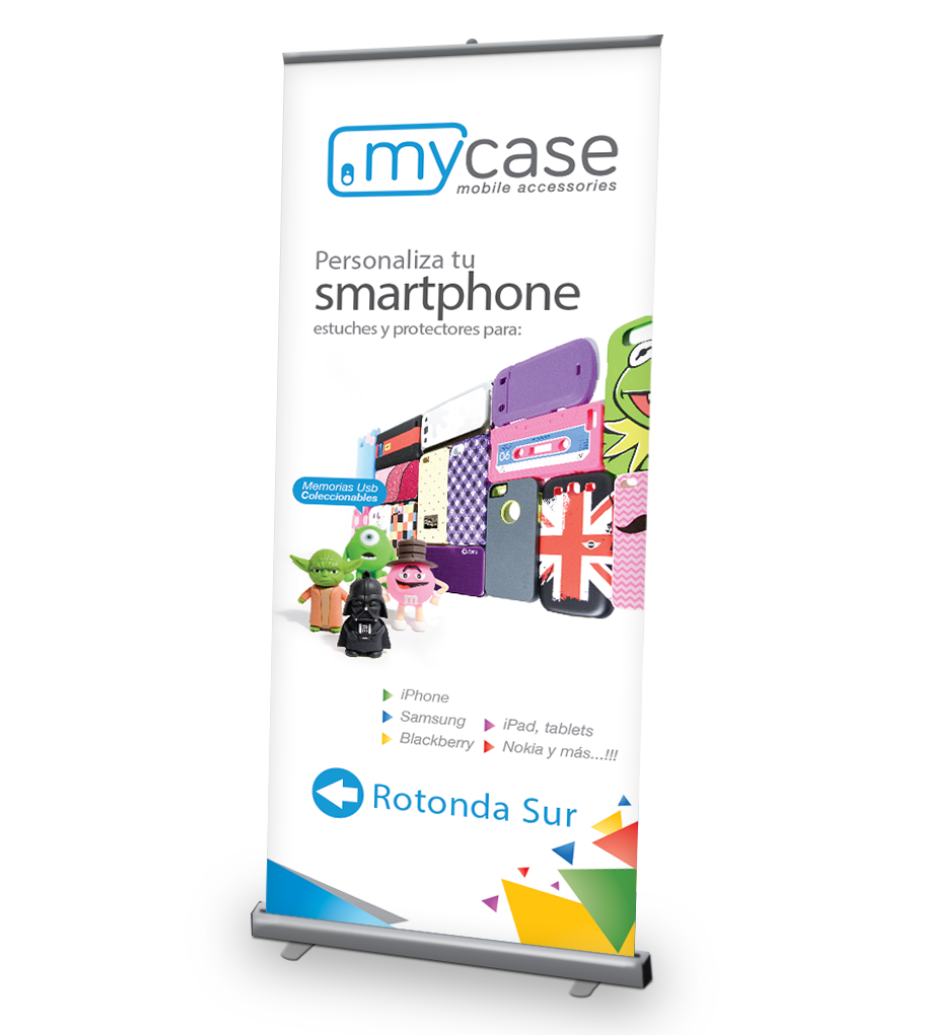 mycase logo blue Smarthphone mobile stationary