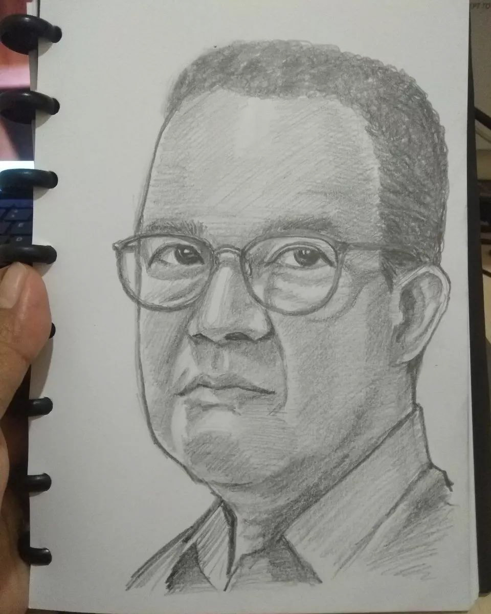 Drawing  sketch portrait pencil