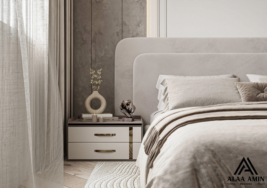 Interior modern neoclassical bedroom design master bedroom interiordesign architecture Masterbedroom  Render luxury