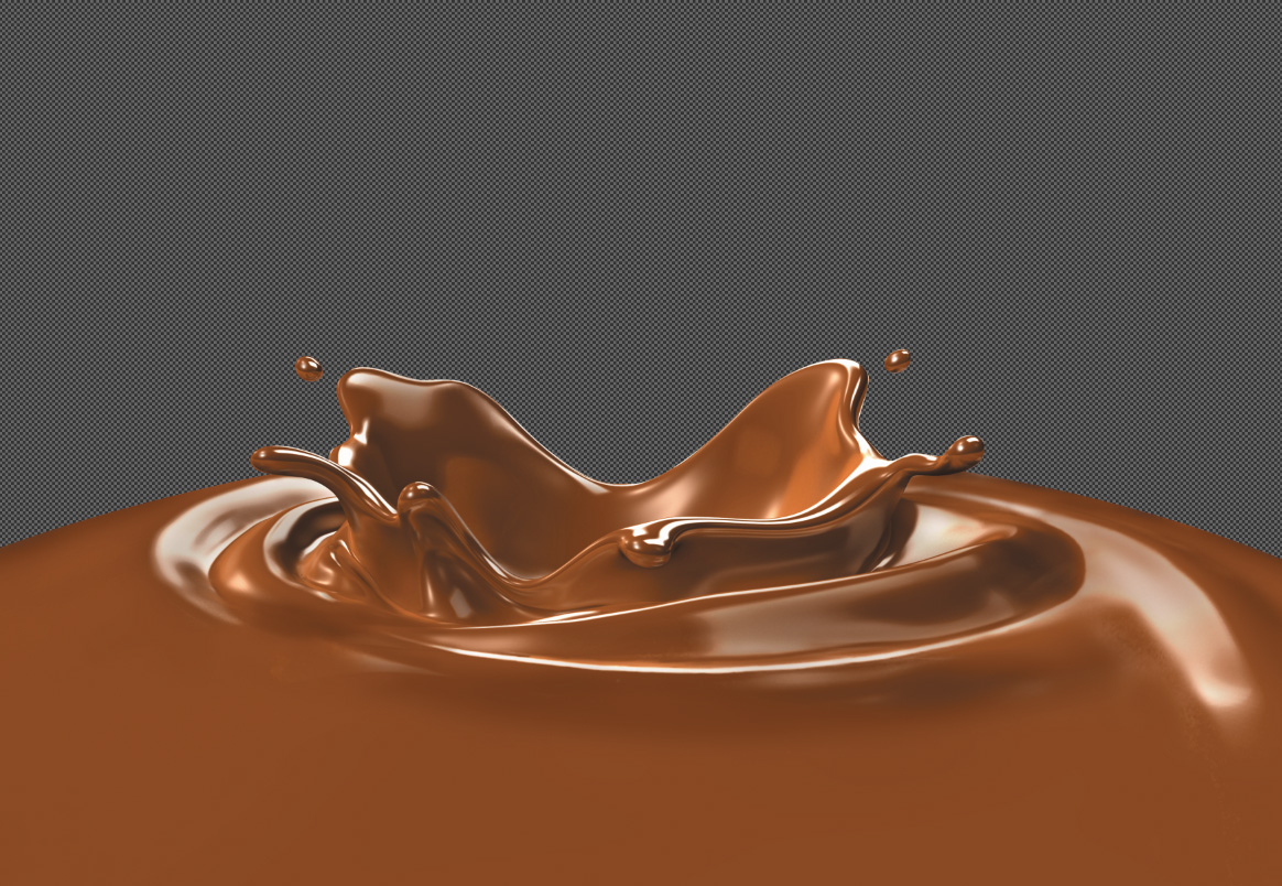 Pudding splash chocolate