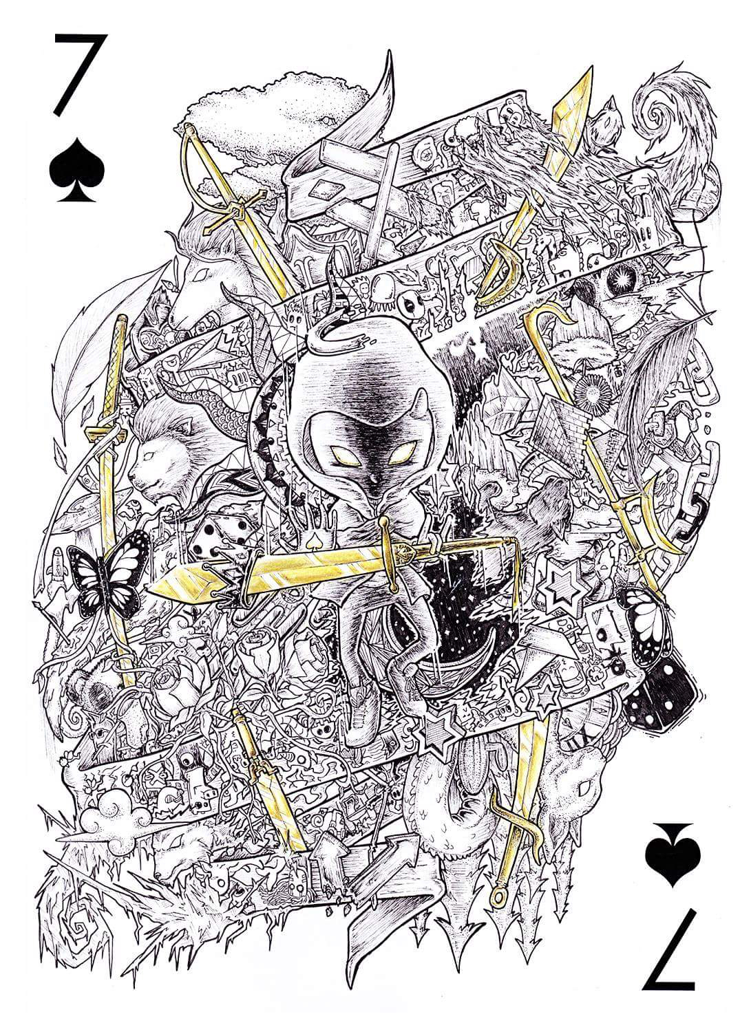 doodle spade seven deck