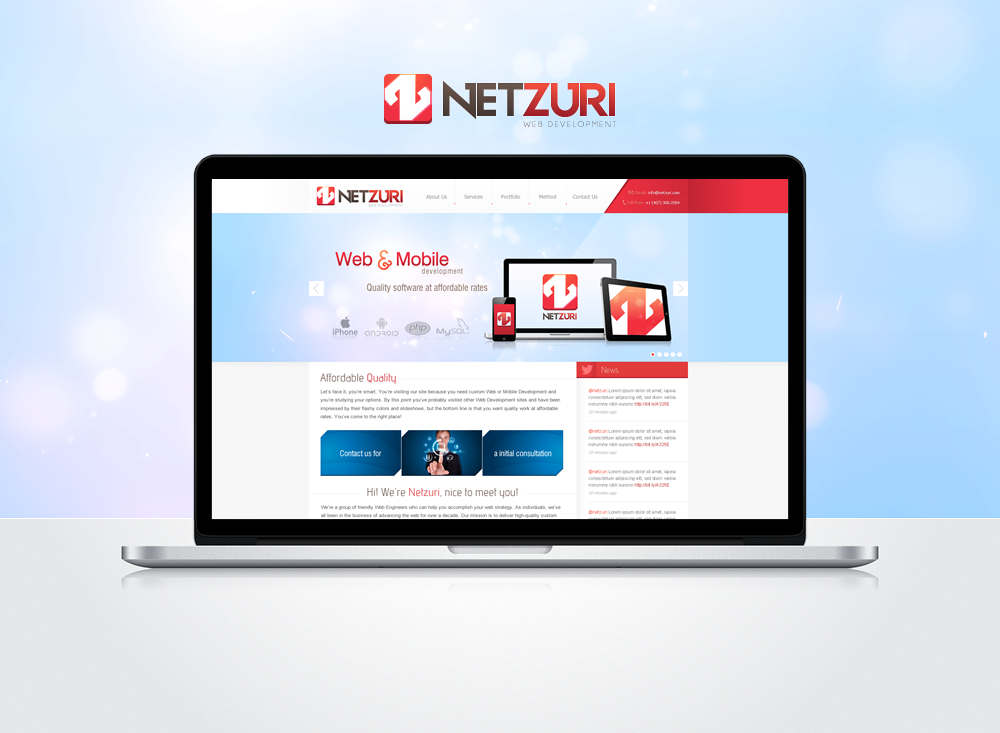 Web netzuri clean red