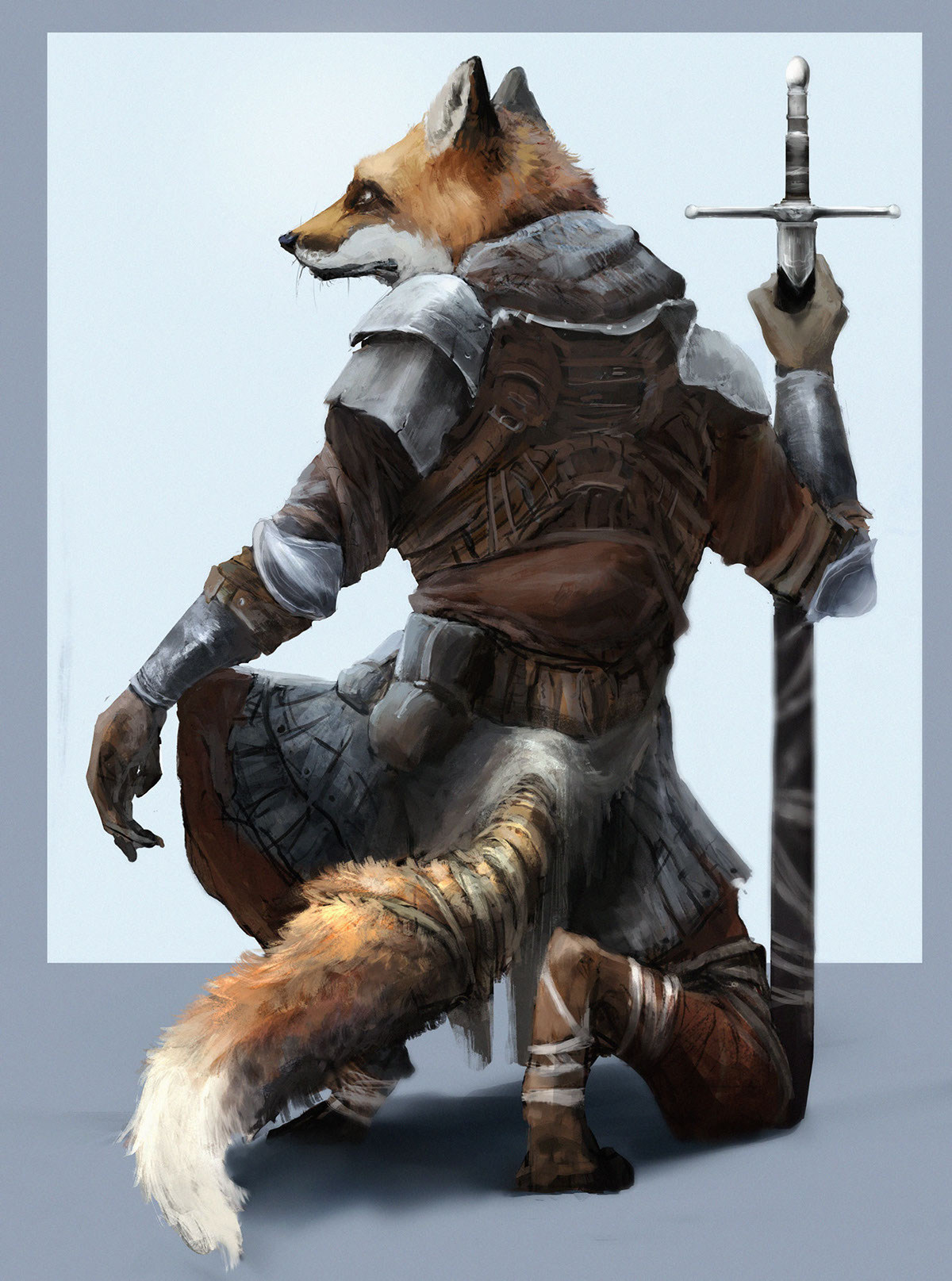 FOX knight warrior Sword Anthropomorphic