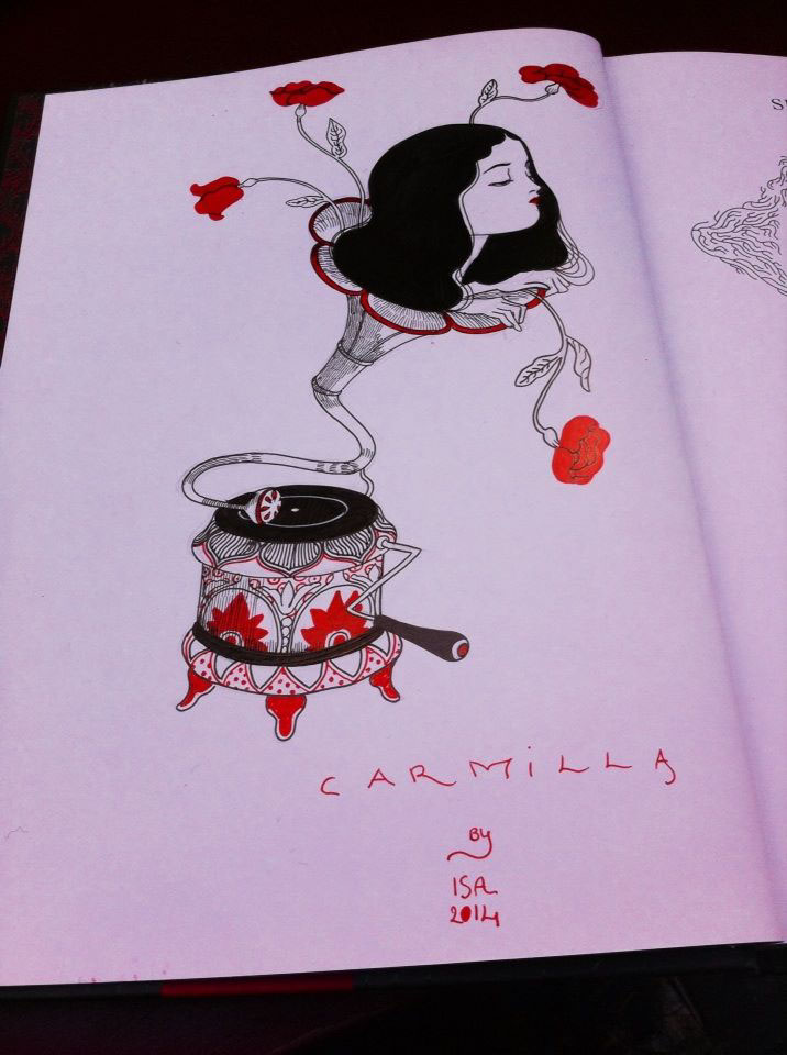 carmilla Soleil editions metamorphose Barbara Canepa Isabella Mazzanti gothic vampire lesbian dark le fanu dracula Victorian pencils