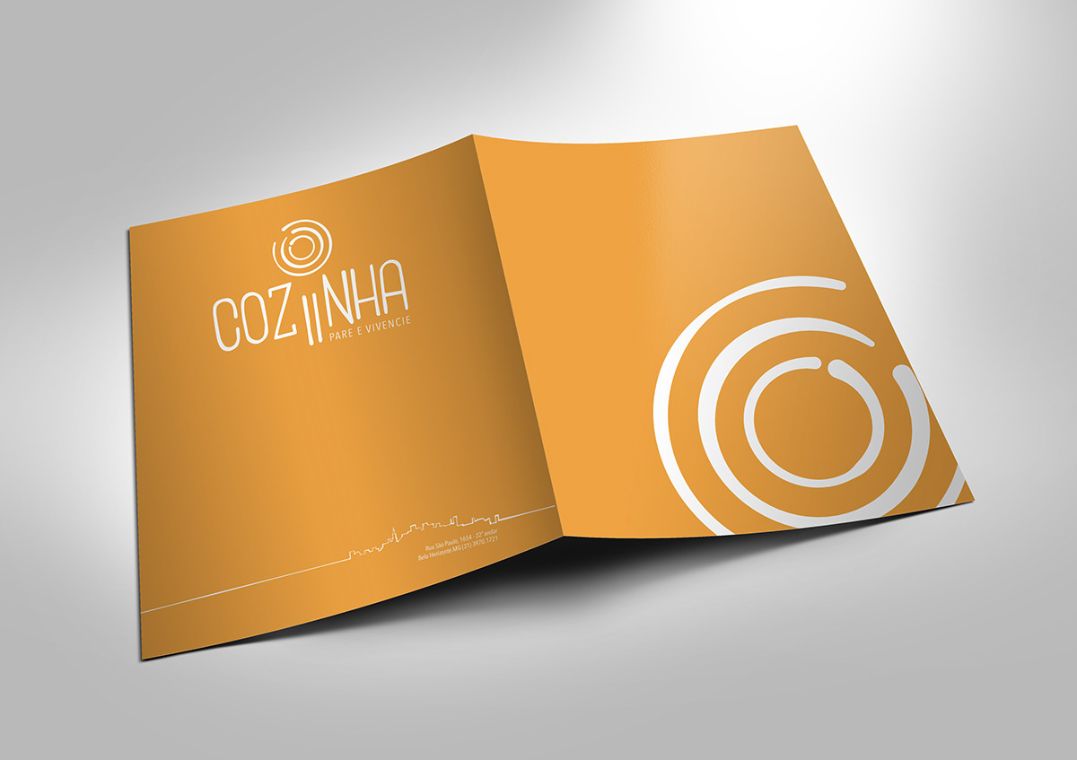 restaurante cozinha Coziinha papelaria marca logo identidade visual