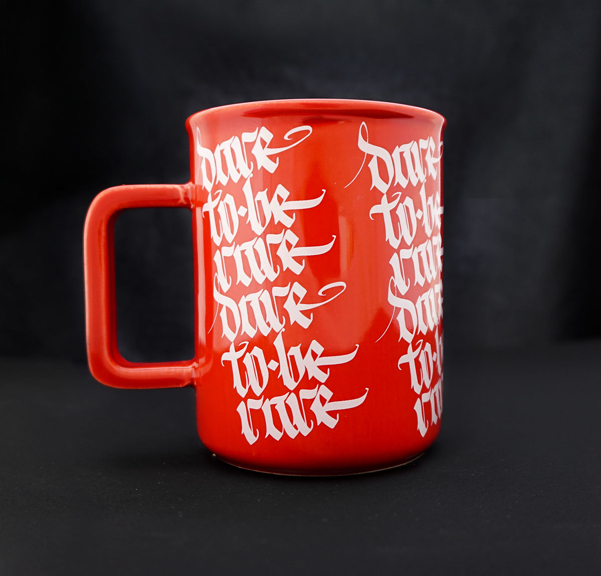 Calligraphy   Mug  branding  lettering typography   accessories Fashion 